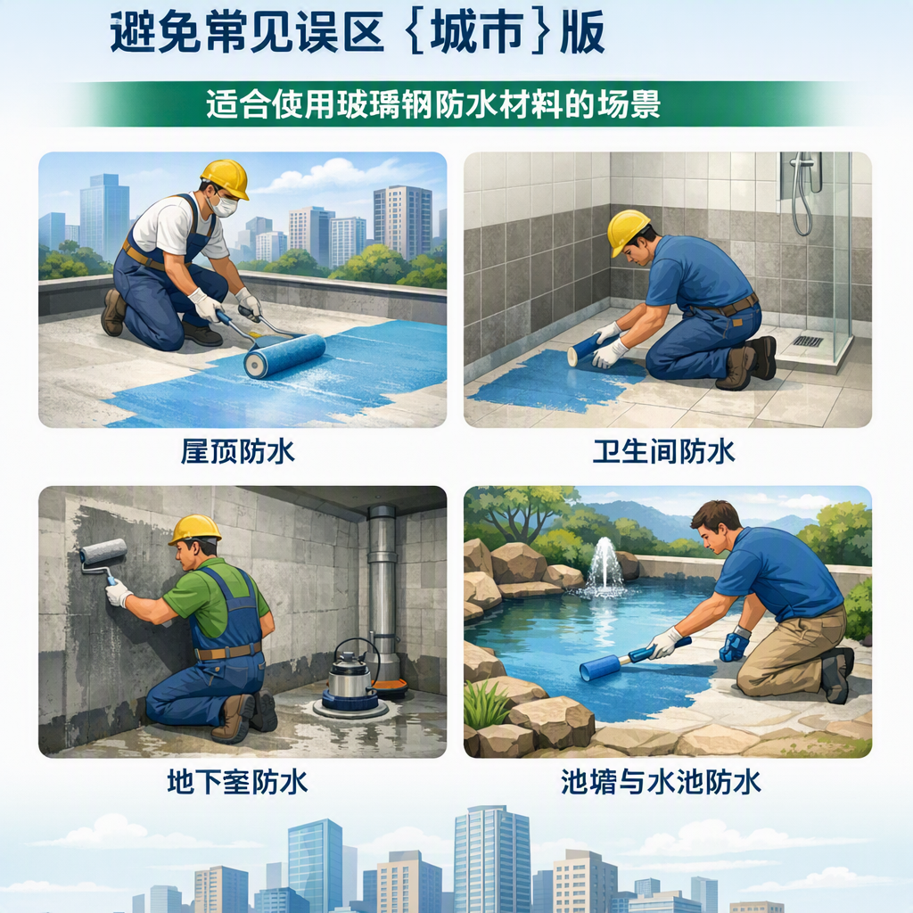 玻璃钢防水材料施工注意事项,避免常见误区 哈尔滨 版